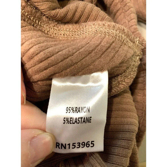 Area Stars Ribbed Flare Pants Womens Brown Size XS - Picture 4 of 10